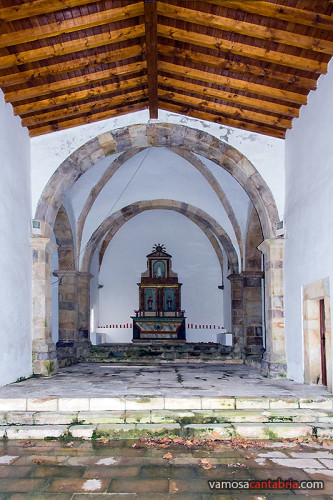 Interior de la capilla de los Santos Mártires
