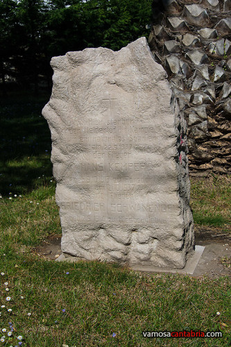 Lápida de piedra alemana
