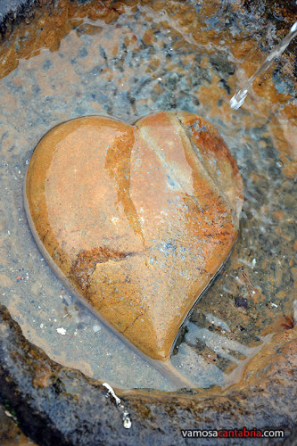 Piedra con forma de corazón