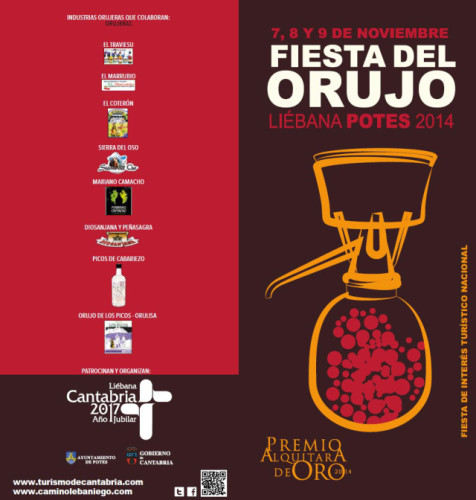 Cartel Fiesta Orujo Potes 2014