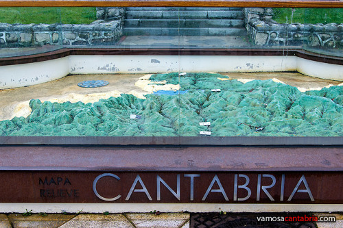 Mapa en relieve de Cantabria I