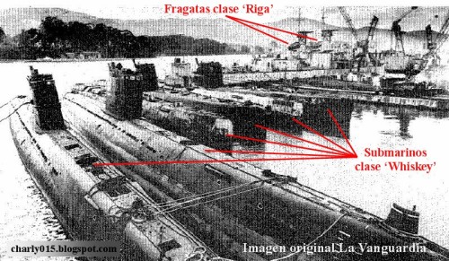 Desguace de submarinos soviéticos en Santander