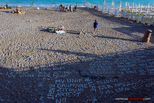 Palabras en la playa de Niza I