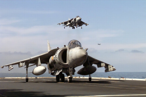 Avión Harrier de la Armada