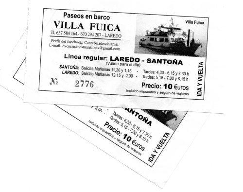 Tickets para el barco